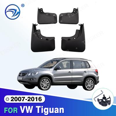 Set Mud Flaps For VW Tiguan 2007-2016 Mudflaps Splash Guards Front Rear Mud Flap Mudguards 2009 2010 2011 2012 2013 2014 Fender