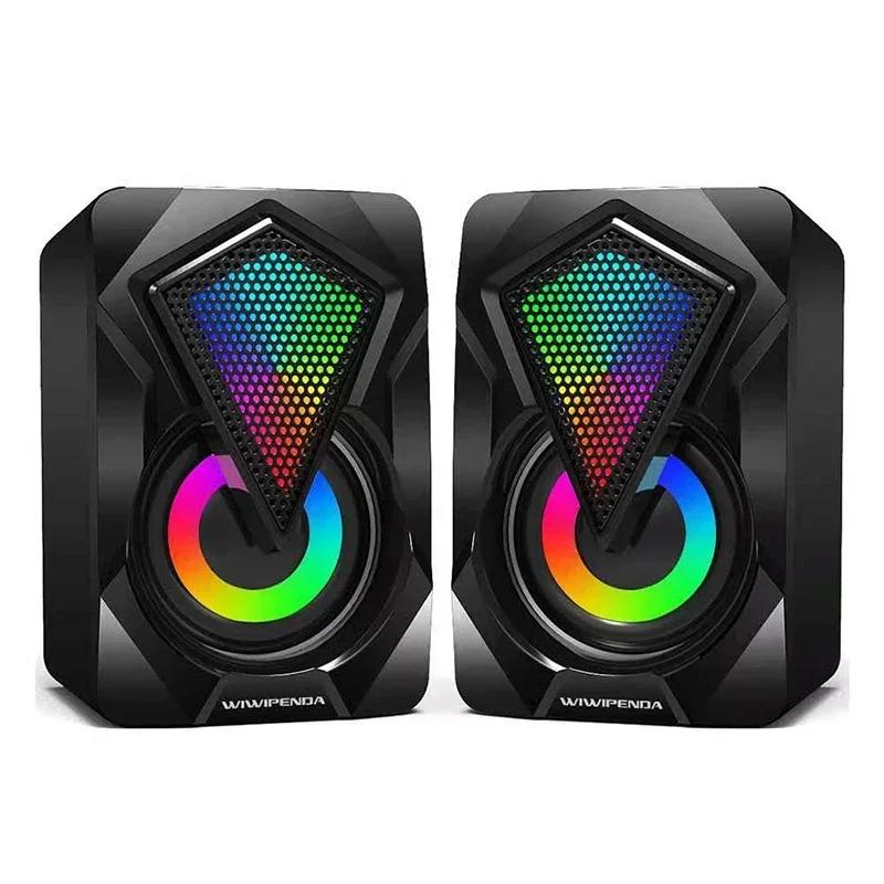 

Computer Speaker Deep Bass Sound Loudspeaker USB Mini Audio Speakers For Laptop Notebook Desktop PC Multimedia Loudspeakers