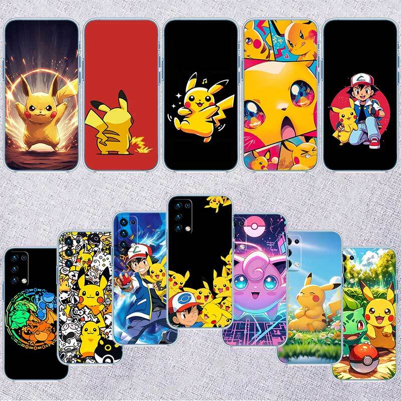 POKEMON Cartoon Phone Case for Motorola Edge 20 30 S30 40 50 Fusion Lite Plus Pro Ultra Neo One Action Zoom Hyper Power Macro Vision