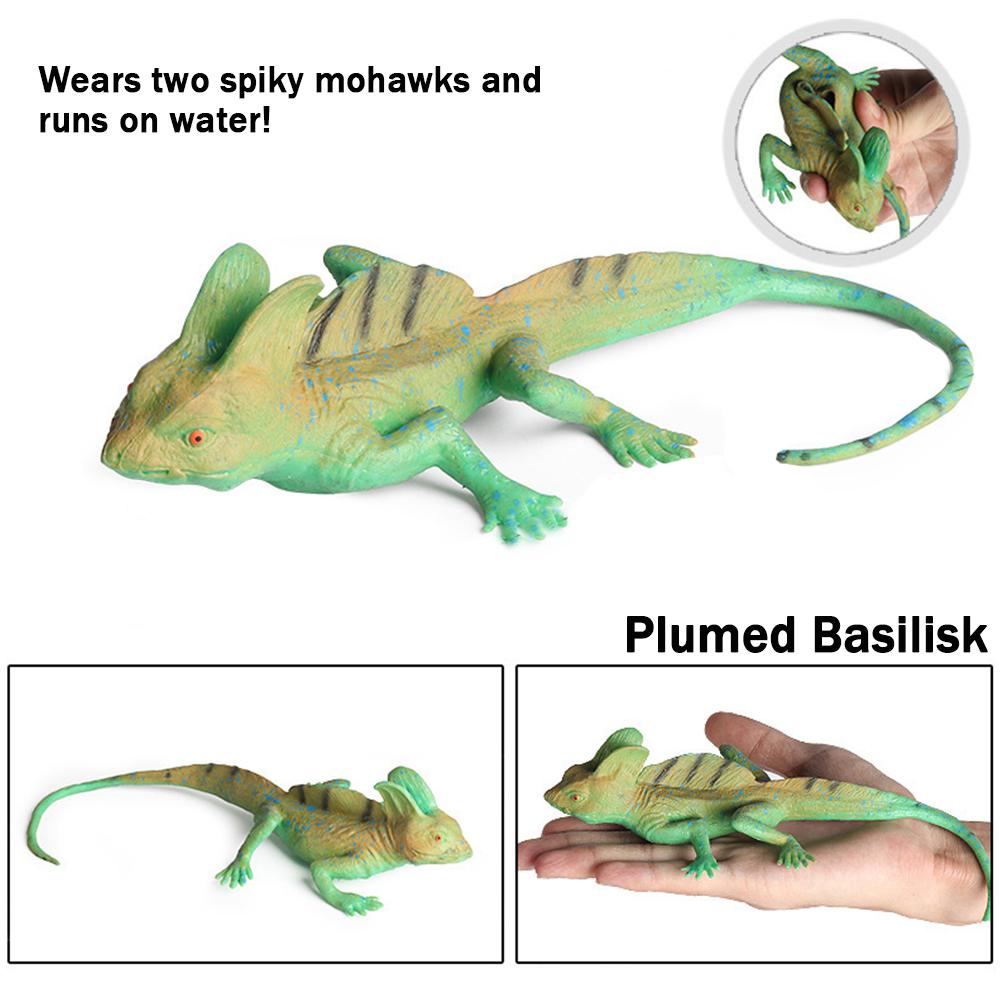 TPR Gerçekçi Kertenkele Oyuncak, Yüksek Kalite, Yumuşak Dayanıklı Yıkanabilir Ultra Detaylı Tasarım, Doğum Günü, Noel ve Okula Dönüş Hediyesi