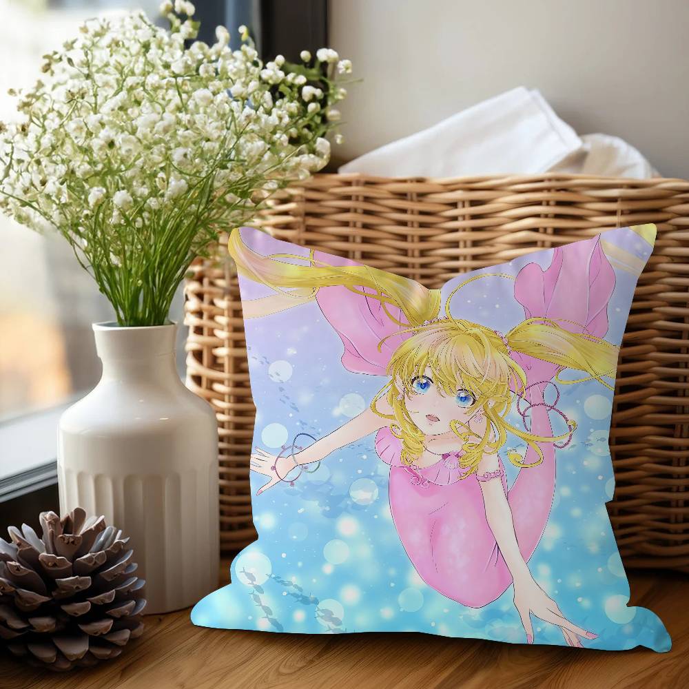 Mermaid Melody Anime Pichi Pitch Pillowcase Toon Gift Cushion Cover Bedroom Home Sofa Chair Seat Decor Pillow Case