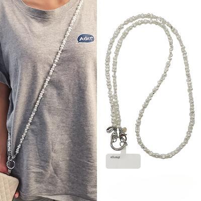 Pearl Mobile Phone Chain, Crossbody, Instagram Fashion, Women's, Mobile Phone Can Be Carried with A Chain, Long, Outdoor