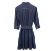 To b. by agns b 7 minutes sleeve Waist ribbon denim one piece 36 Women Used