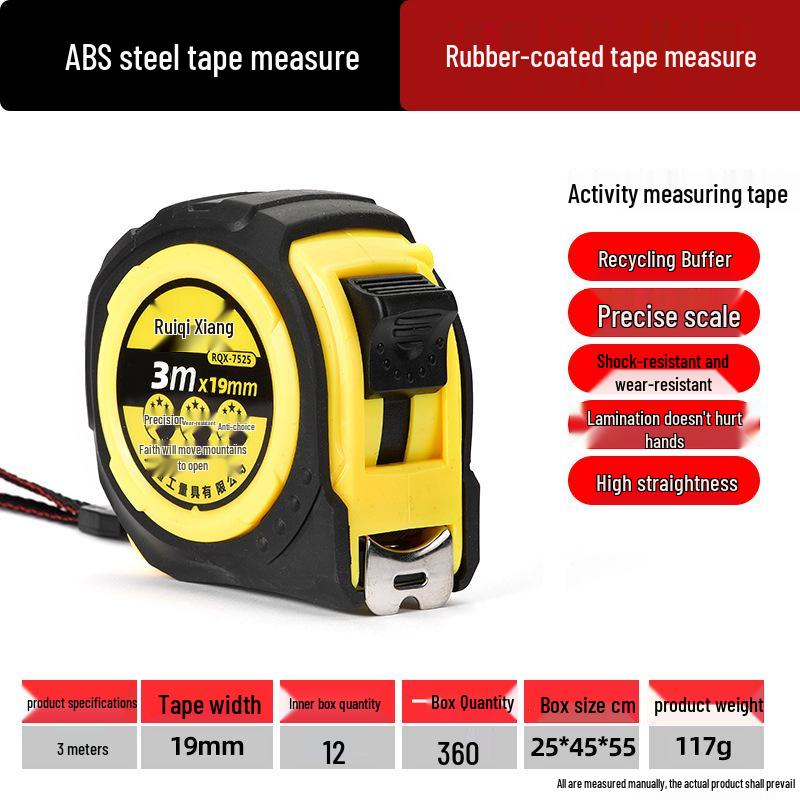Stainless Steel Tape Measure - 3m, 5m, 7.5m, 10m, Waterproof, Hardened Ruler for Home Use