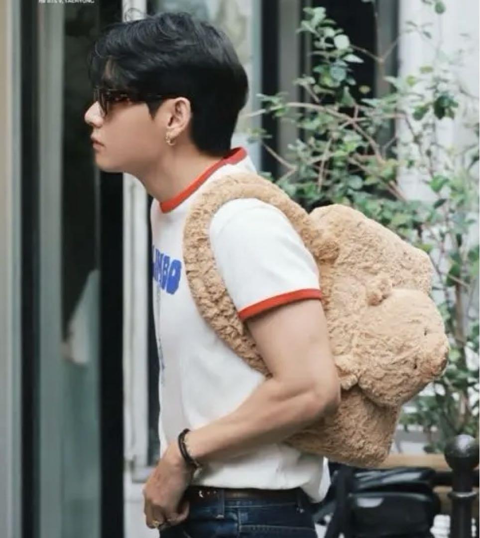 

[USED] BTS JELLY CAT Bear Bag, Paris, One Piece Only
