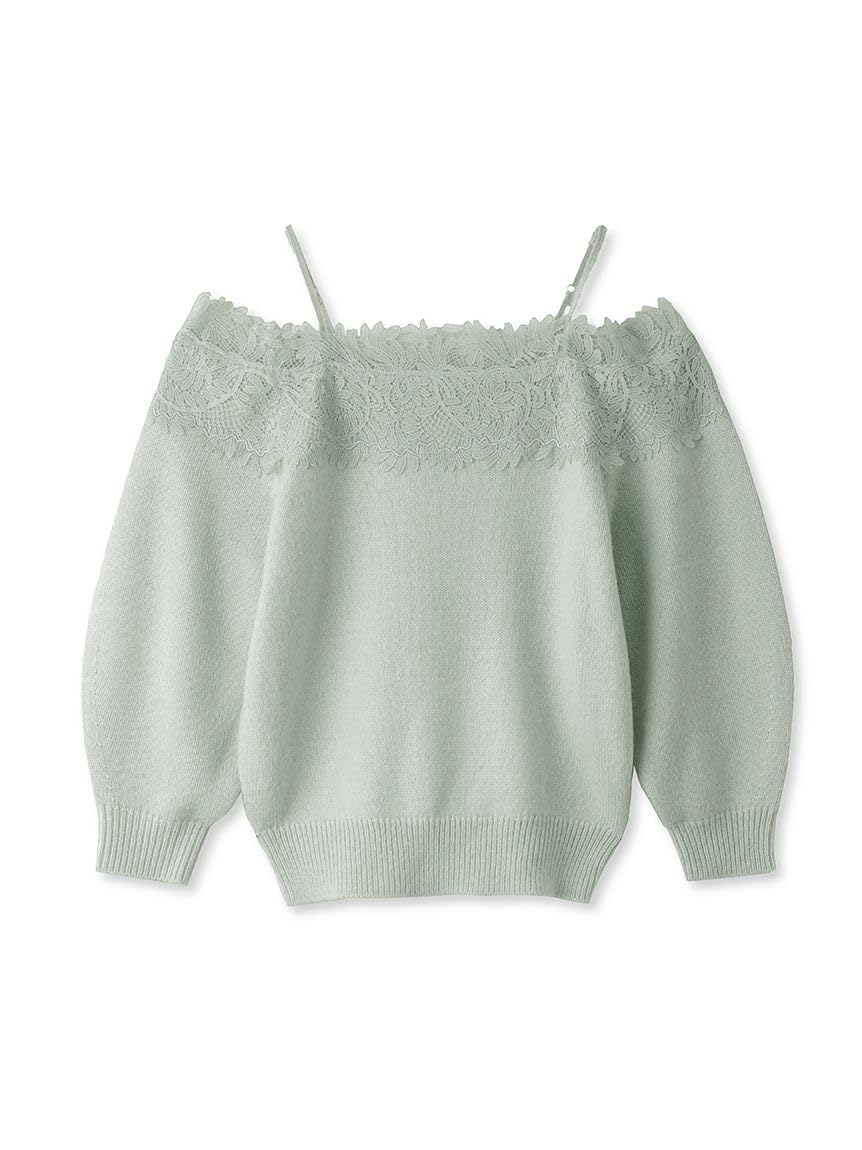 

Snidel Knit Pullover SWNT234191 Women s Lace-Trimmed