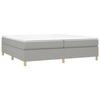 Maison Exclusive - Sommier à lattes de lit avec matelas Gris clair 200x200cm Tissu