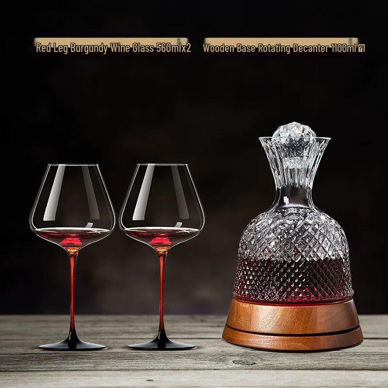 Luxuriöser drehbarer Tumbler Weindekanter