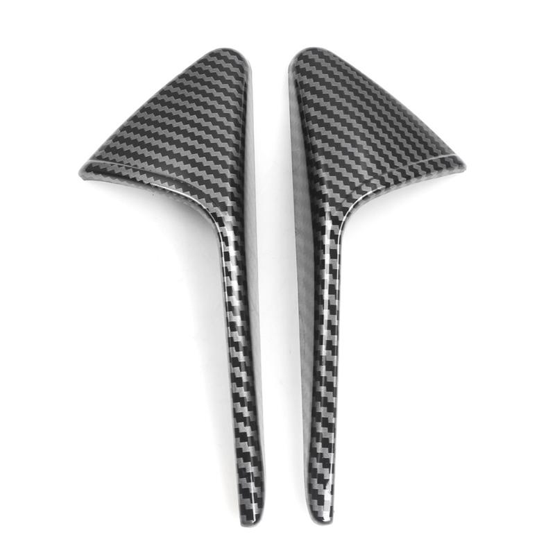 

Для Tesla Model 3/Y/X/S защитная крышка боковой камеры из углеродного волокна, накладка на крыло, аксессуары для модификации автомобиля Tesla 2017-2022