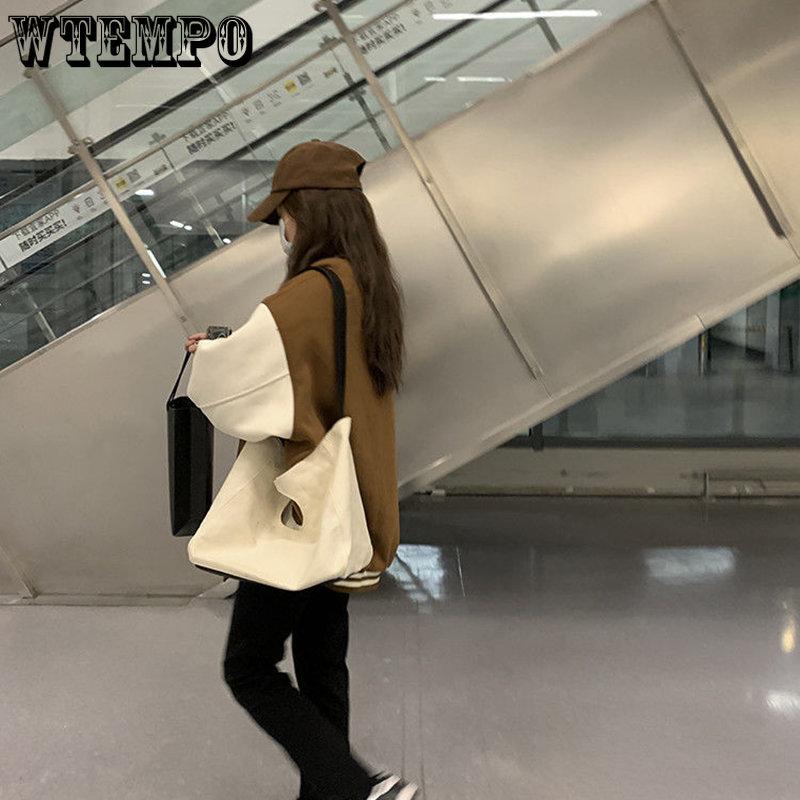 Spring Autumn Women Baseball Jackets Harajuku Casual Loose Pockets Korean Bomber Sweatshirt Uniform Streetwear Tops Coats