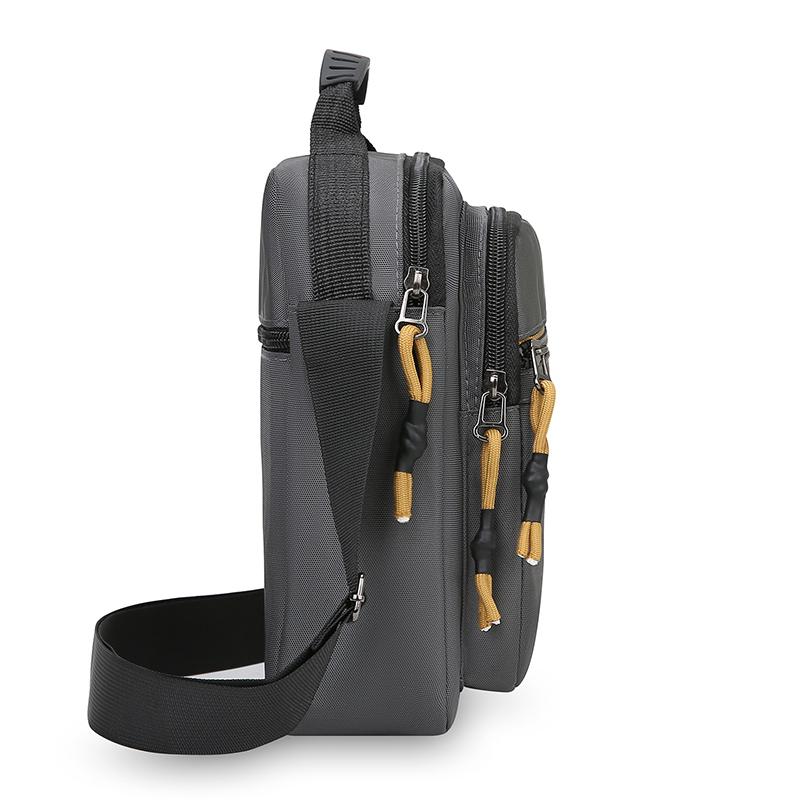 Pánská taška přes rameno Business volnočasová Velkokapacitní přenosná kabelka Vícevrstvá voděodolná Pánské crossbody tašky