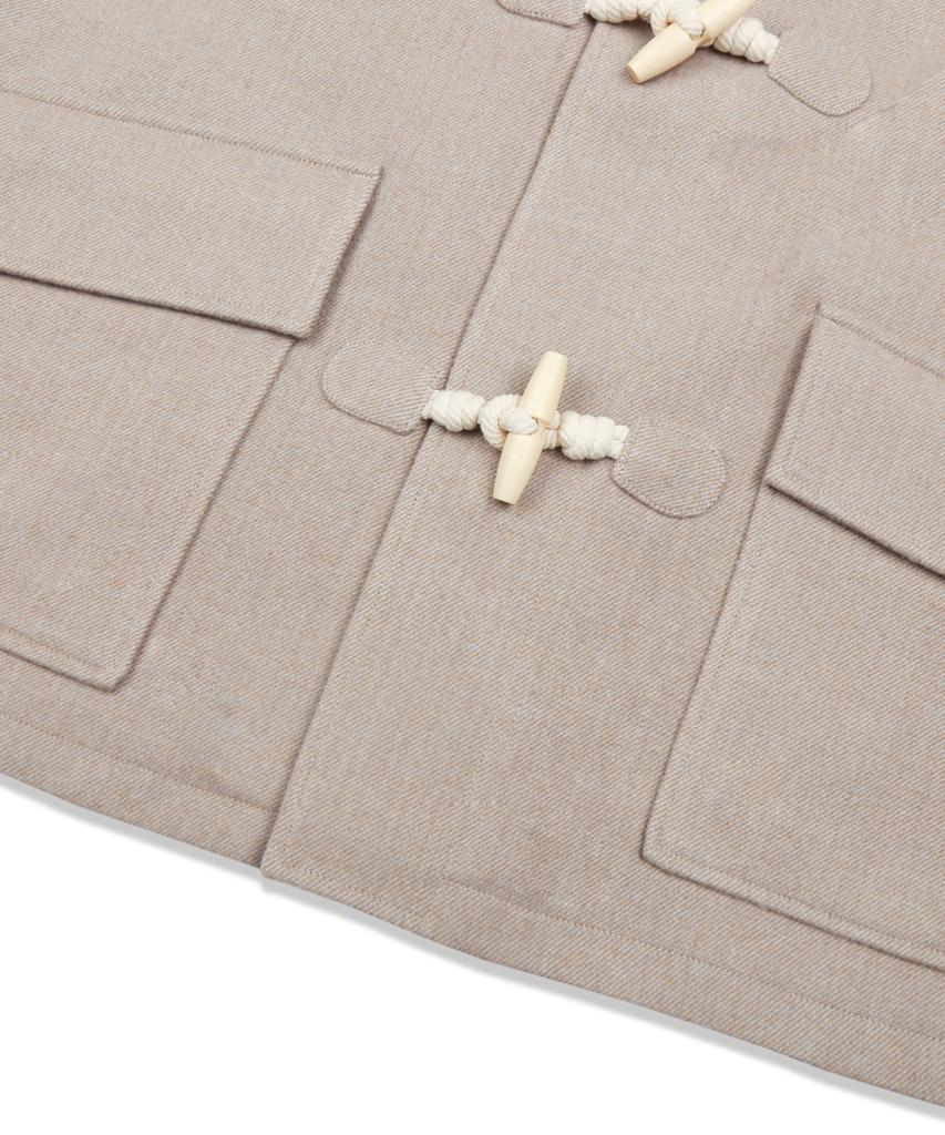 Trillion Unisex Balmacaan Duffle Kort Rock (Beige)