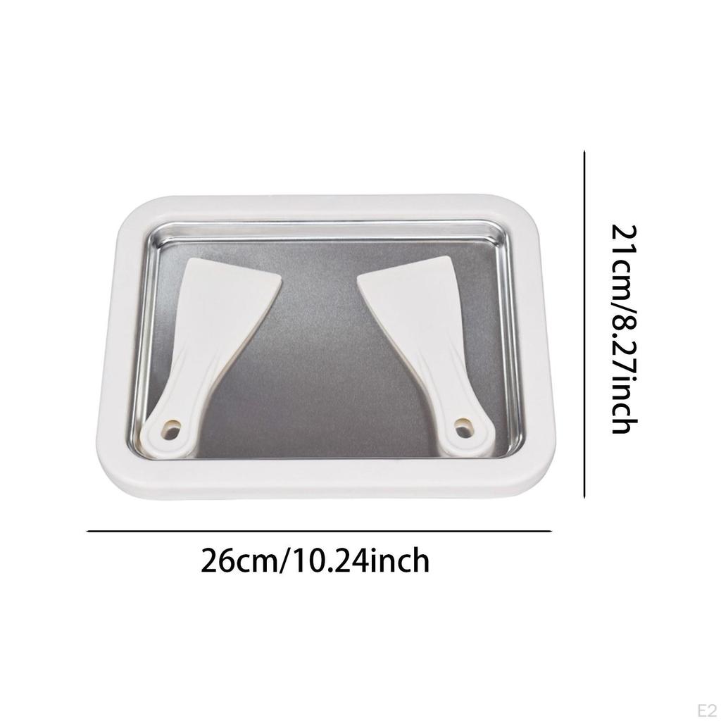 1 Piece Frozen Yogurt Maker Pan Stainless Steel Ice Cream Multifunctional Use Suitable