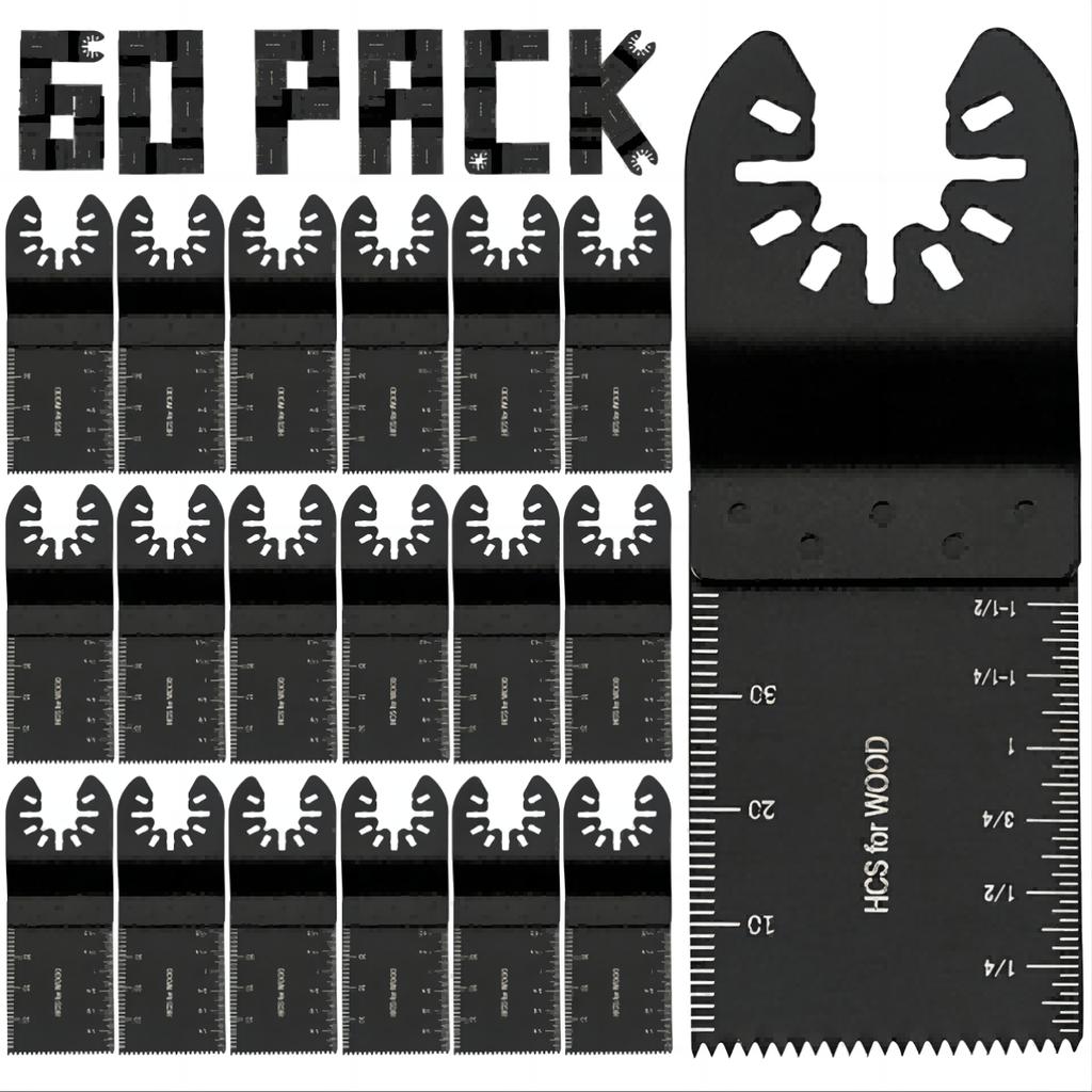 Oscillating Saw Blades Fast Fit Mixed Blades Oscillating Saw Blade Kit Multitool Blades for Metal, Wood, Plastic, MDF & More