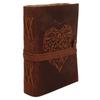 Vintage Leather Journal Book Of Shadow Grimoire Antiik Deckle Paber Heart