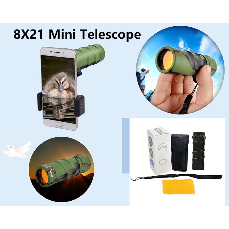 2000x24 Monocular Telescope Mini Portable HD Night Vision Binocular Waterproof Outdoor Camping Climbing Birdwatching Telescopes