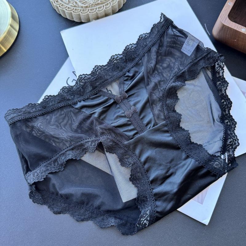 Damen Frühling Sommer Sexy Ausgehöhlte Leichter Luxus Bequeme Eisgaze Slips