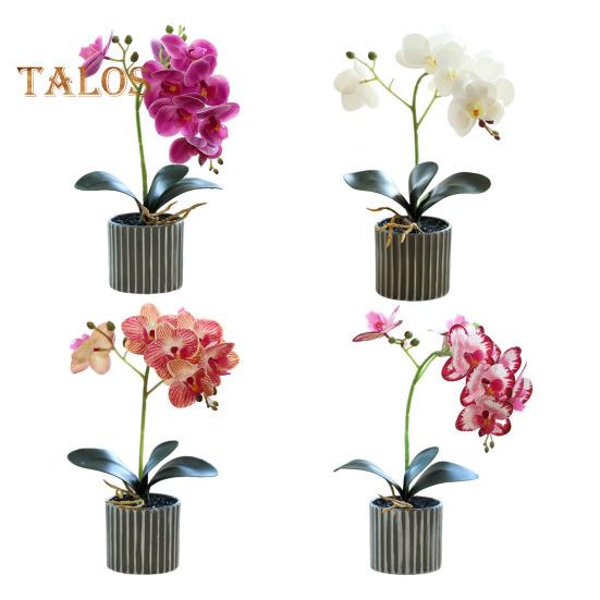 Umělá květinová rostlina, umělá orchidej, bonsai, stolní umělé květináče, phalaenopsis, pro domácí jídelní stůl, kancelářský stůl, dekorace