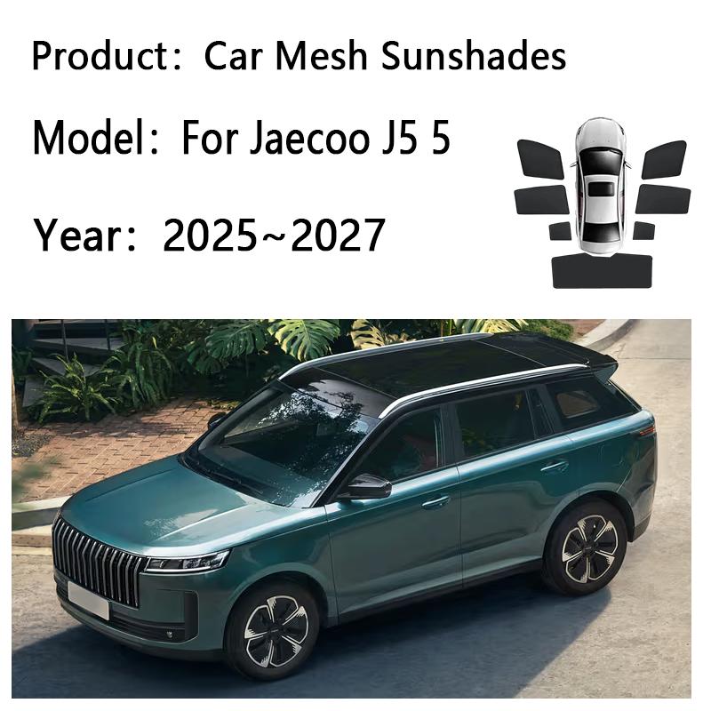 Sun Shades For Jaecoo J5 5 E5 EV 2025~2027 Sunshade Windshield Heat Insulation Curtains Privacy Window Visors Car Accessories
