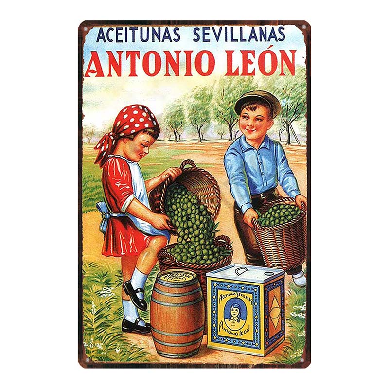 YZFQVintage Affiche Alimentaire Chocolat Métal Rétro Panneaux Candy Bar Plaque Murale Cuisine Maison Restaurant Décoration DU-6822B