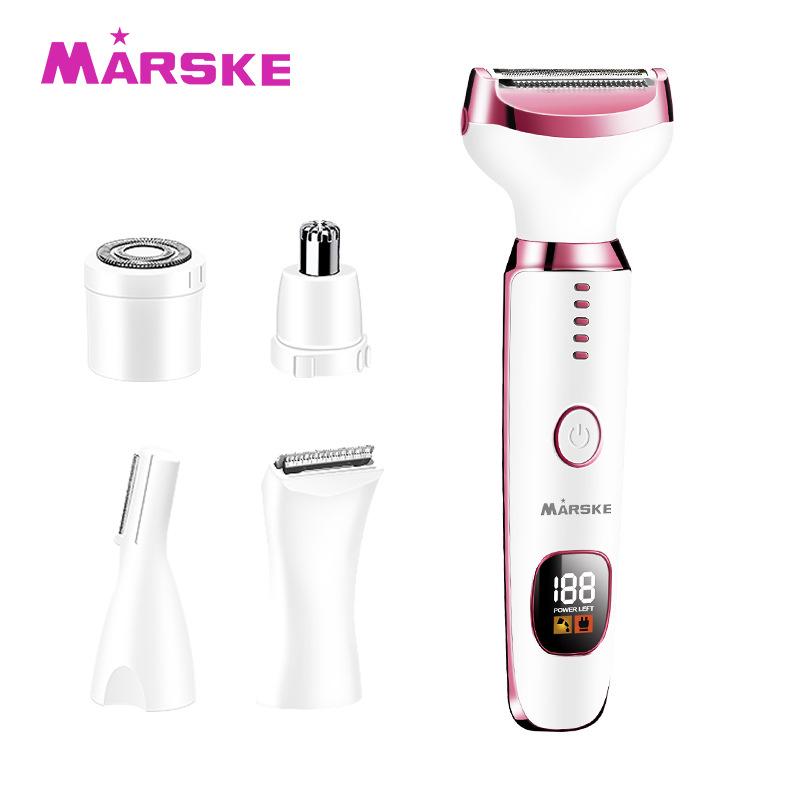 Five-in-One Women's Electric Shaver & Hair Trimmer with Digital Display