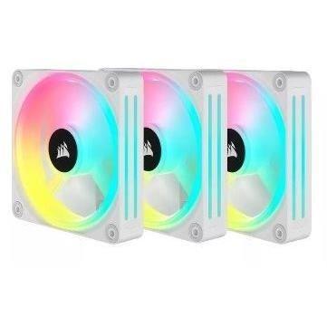 PC Ventilation - CORSAIR - QX RGB Series - iCUE LINK QX120 RGB WHITE - 120mm - Starter Kit