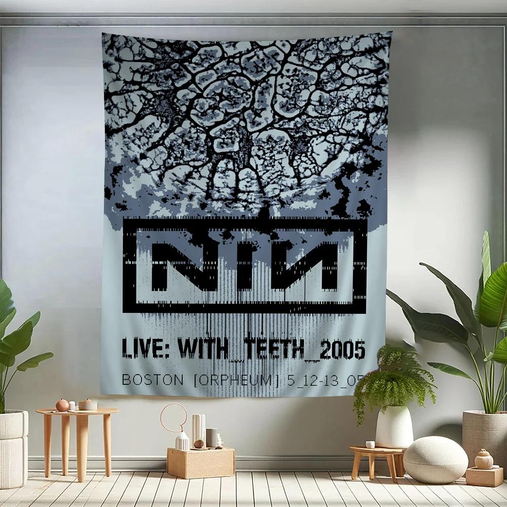Tapestry Art Cartoon Nine Inch Nails Fantascienza Stanza Arredamento Casa Appeso a Parete Fogli