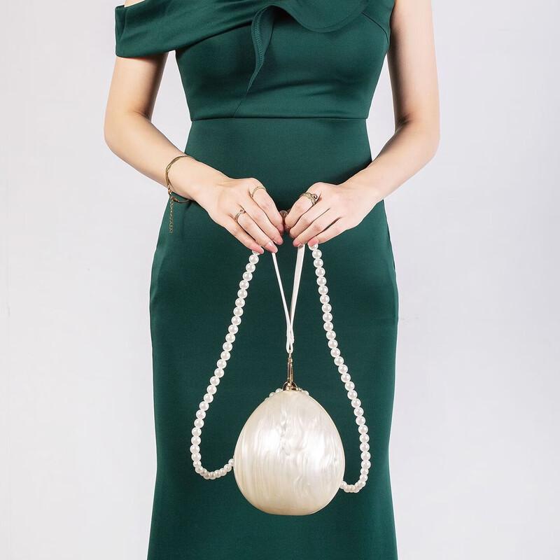 REWELL 2025 Women's Irregular Shell Acrylic Crossbody Bag