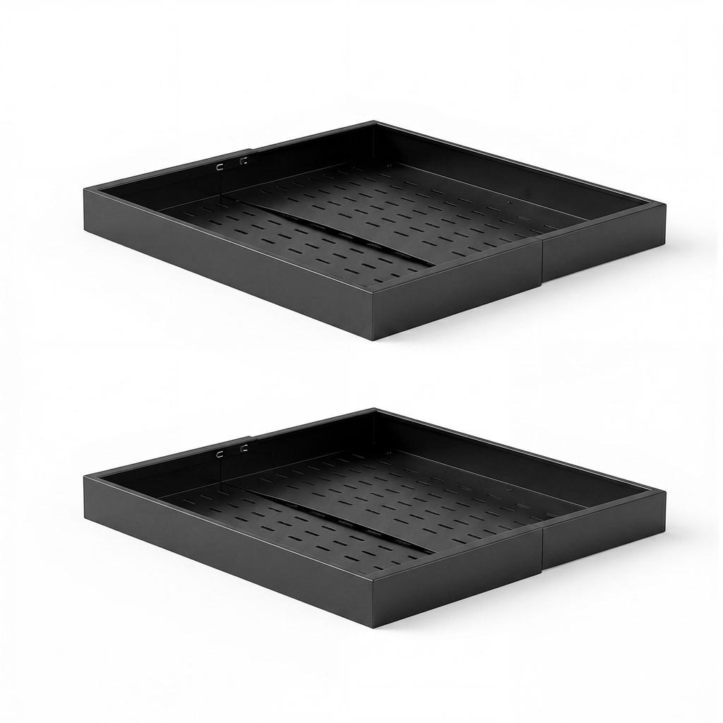 Pull Out Cabinet Organizer, 2 Pack Expandable Width (310-480 Mm), 520 Mm Deep Pull Out Drawers for Cabinets, Sliding Drawer for Kitchen Pantry Cabinet