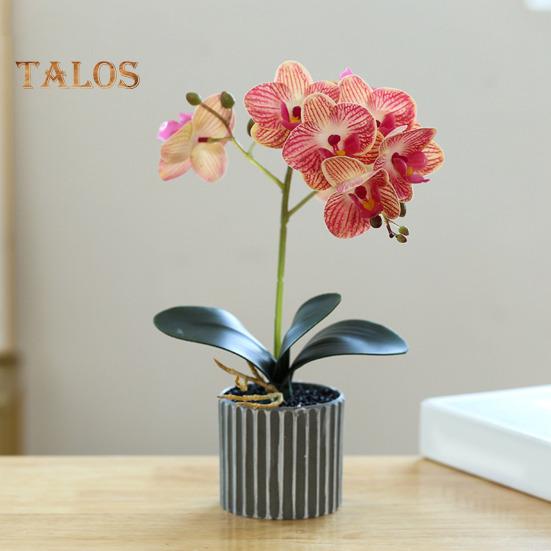 Umělá květinová rostlina, umělá orchidej, bonsai, stolní umělé květináče, phalaenopsis, pro domácí jídelní stůl, kancelářský stůl, dekorace