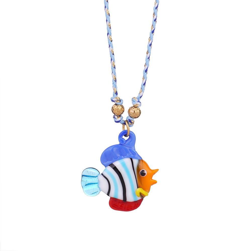Childishness Tropical Fish Necklace Sea Beach Ocean Style Beach Choker  Vacation