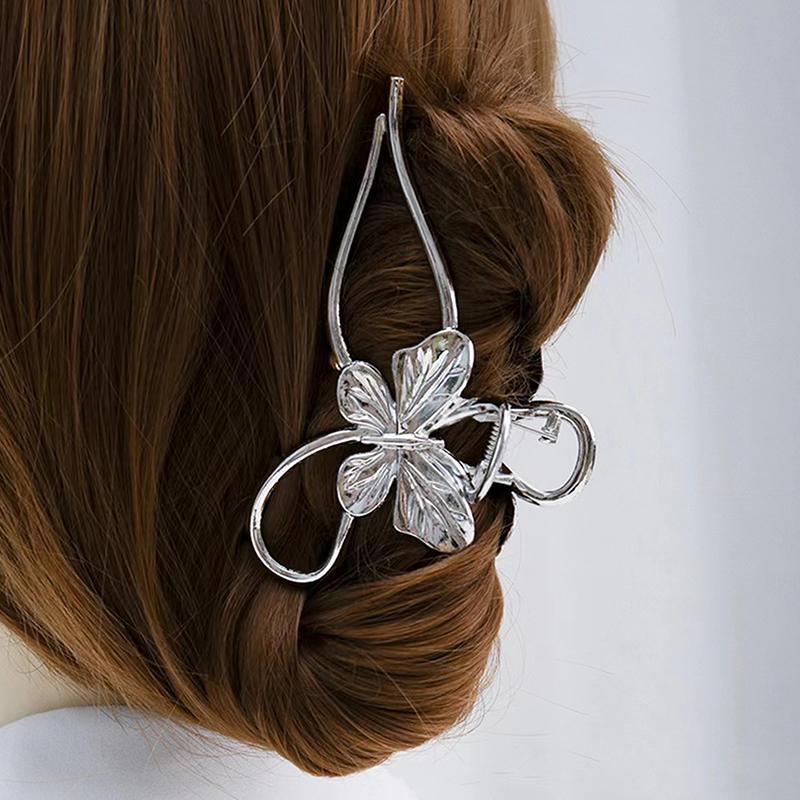 Korean Style  Cool Metal Hair Claws Temperament Personality Shark Clips For Women Simple Headwear Hair Accessories