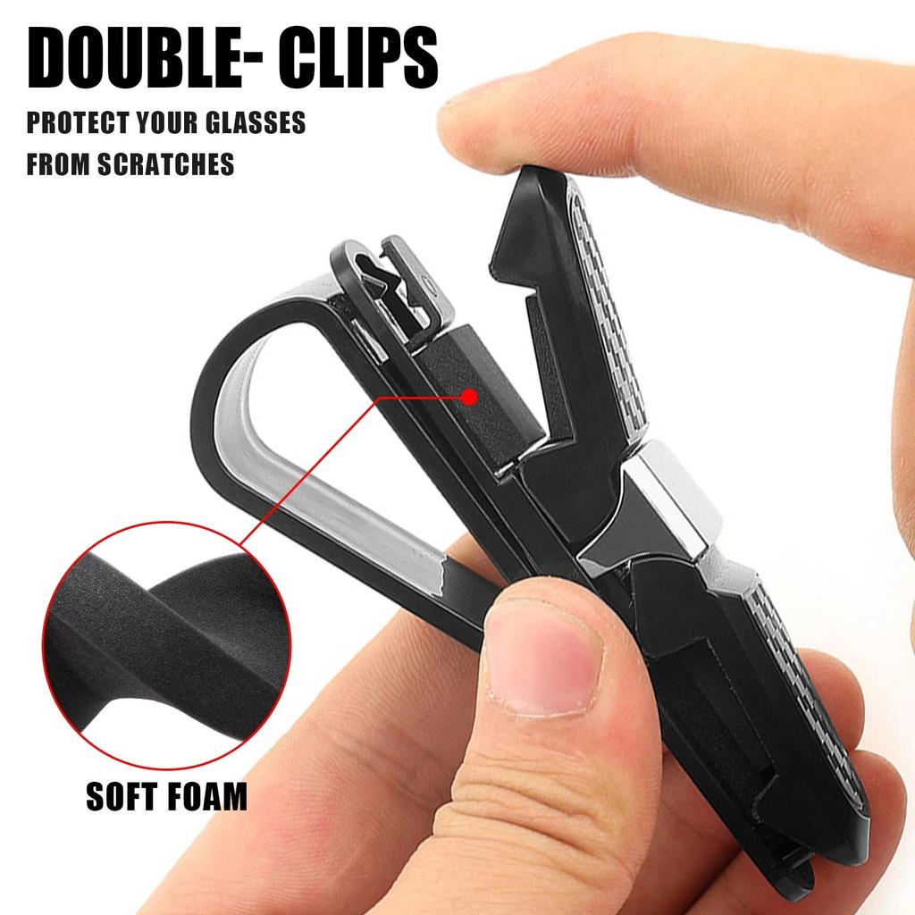AANL1 1Pcs Car Sun Visor Sunglasses Ticket Card Clamp Auto Interior Accessories For Kia KN Sportage Ceed Picanto Rio ProCeed Forte K7