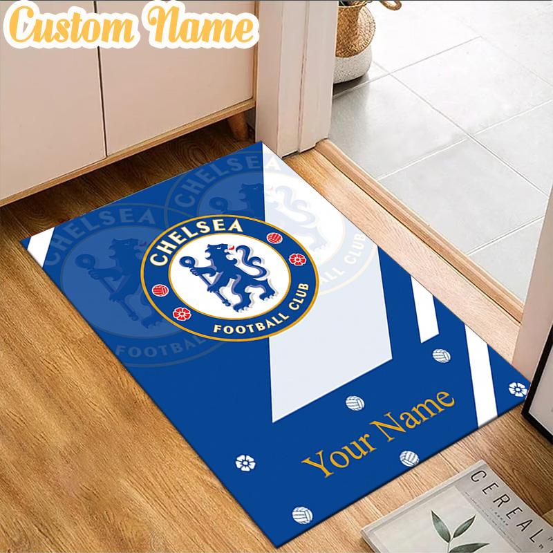 Custom Name Chelsea Fc Champions League Rug, Office Rug, Chair Rug, Carpet for Living Rooms, Doormat Game Rug Home Decor Christmas Gifts