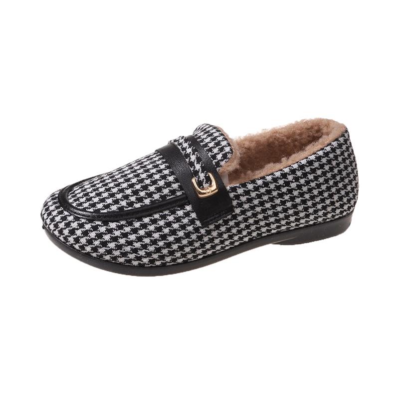 

Модные женские осенне-зимние бархатные туфли-бобы, теплая хлопковая обувь для мам, обувь для беременных на плоской подошве 36 чёрный