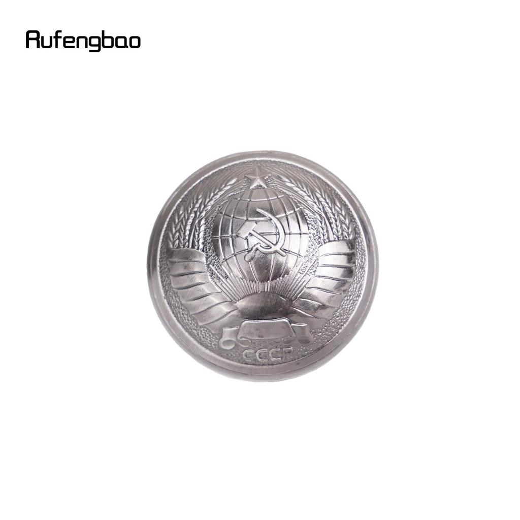 Russia Style Totem CCCP Relief Walking Cane Fashion Walking Stick Gentleman Luxury Crosier Knob Walking Stick 93cm