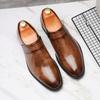 New Purple Formal Shoes for Man Pointed-Toe Men's Dress Shoes Comfortable Slip-On Social Shoes Male Zapatos De Vestir Hombre