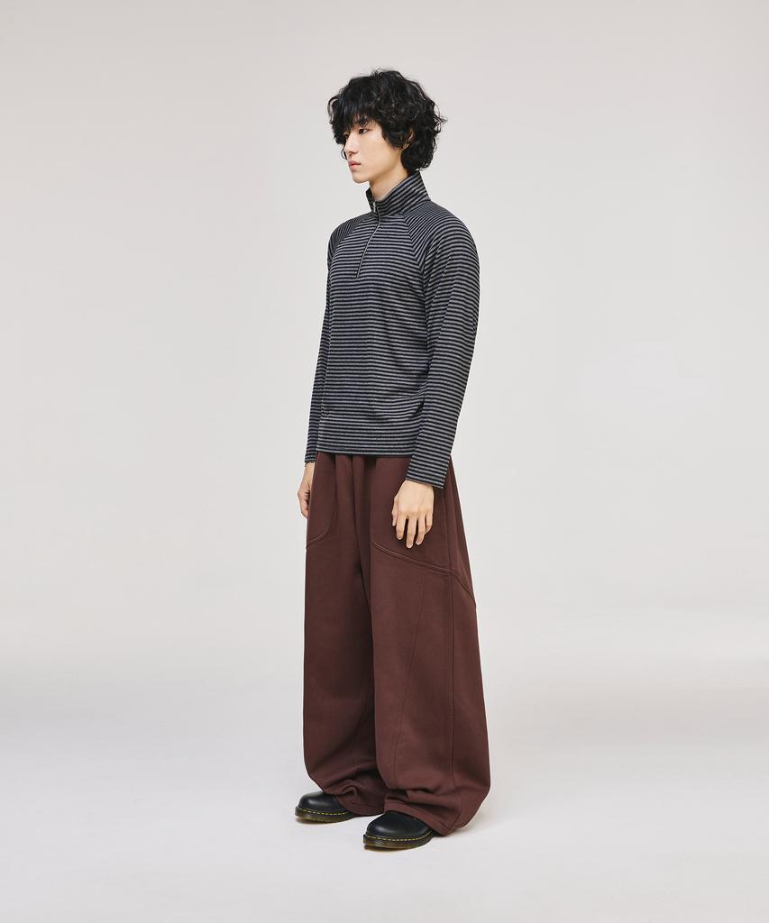 SIGNATURE Fatigue Curved Fleece-Lined Training Pants [Brown]