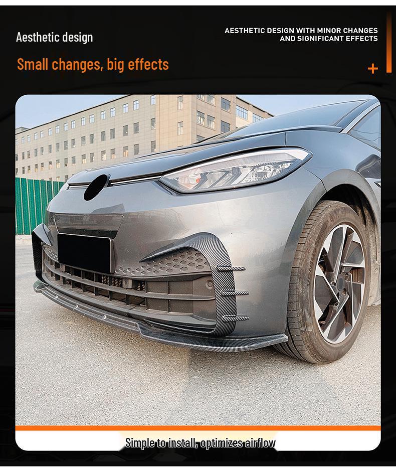 Volkswagen ID.3 2019-2022 Přední nárazník Větrací mřížka Deflektor větru Samolepka na auto Lišta