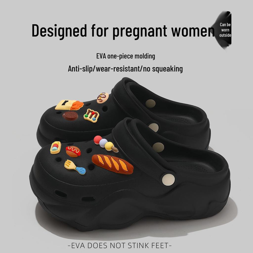 2025 New Summer Women's Crocs: Arch Support, Thick Sole, Eva Outwear, Non-Slip, Soft Sole.