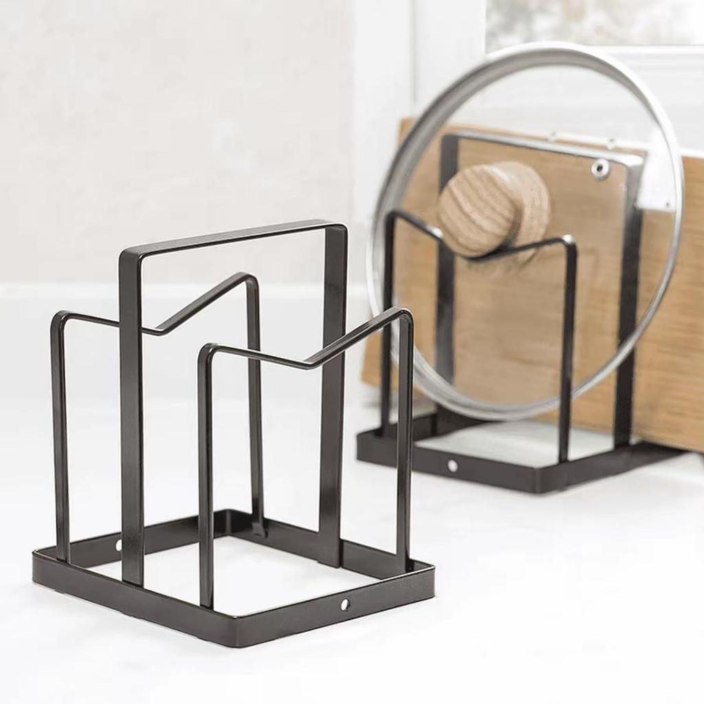 Barevný bezvrtací kuchyňský držák na poklice a prkénka