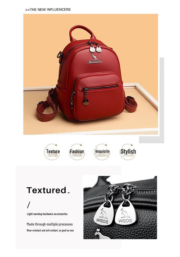 2025 Autumn/Winter Women's Multi-Compartment Large Capacity Backpack - European & American Style Shoulder Travel Bag