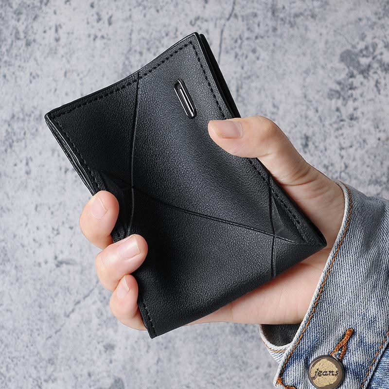 Men’s Slim Trifold Wallet with Multi-Card Slots – Casual, Stylish, and Soft