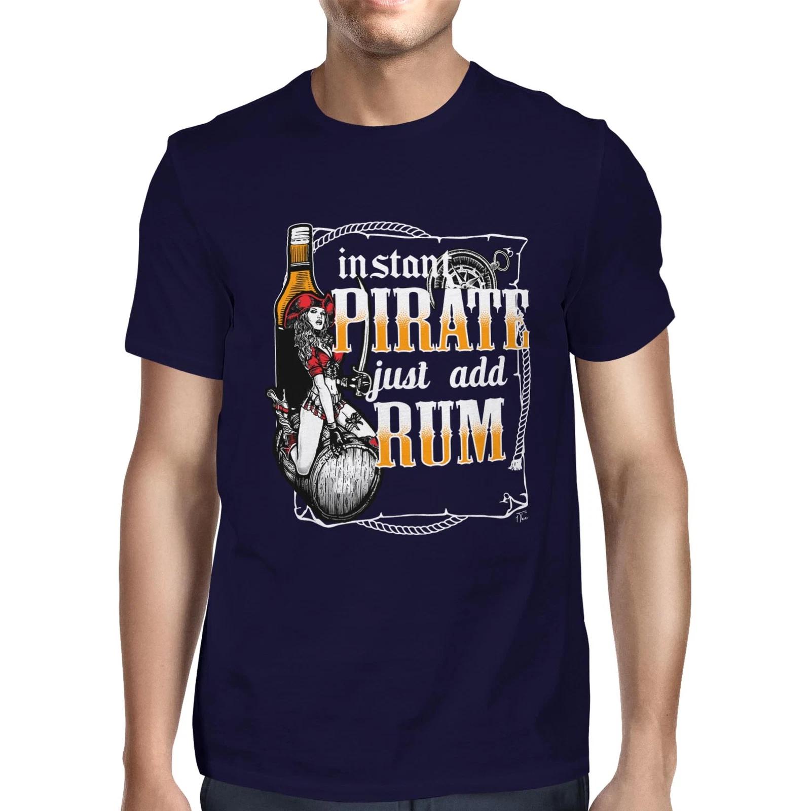1Tee Mens Instant Pirate Just Add Rum T-Shirt M