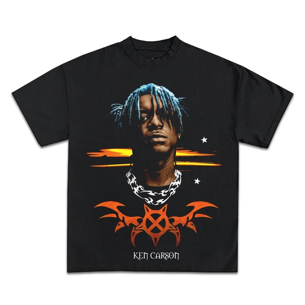 

Ken Carson Boxy Vintage Shirt Graphic Rap Tee Streetwear Y2K Unisex T-Shirt XXL