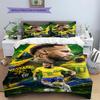 Neymar Pattern Bedding,Quilt Set Quilt Cover Pillowcase Home Birthday Gift(1 * duvet cover + 2 * pillowcase, without core)