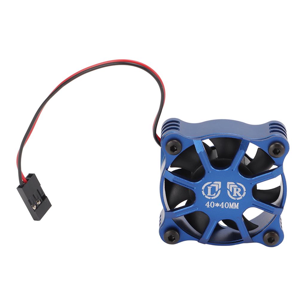 Motor Cooling Fan Aluminum Alloy Fast Heat Dissipation RC Cooling Fan with Metal Mesh Cover for 1 10 1 12 1 8 RC Car