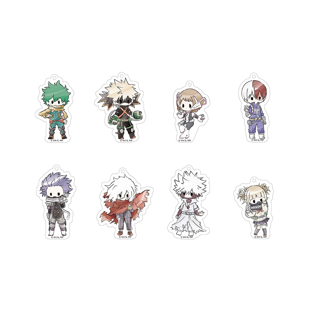 TV Anime Hero Retro Acrylic Keychains Box of 8 My Academia