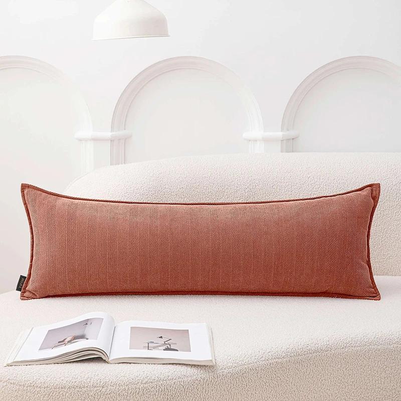

Soild Color Throw Pillow Cover Nordic Simple Rectangle Waist Cushion Cover Decor Home Decorative Pillowcase 30x50cm