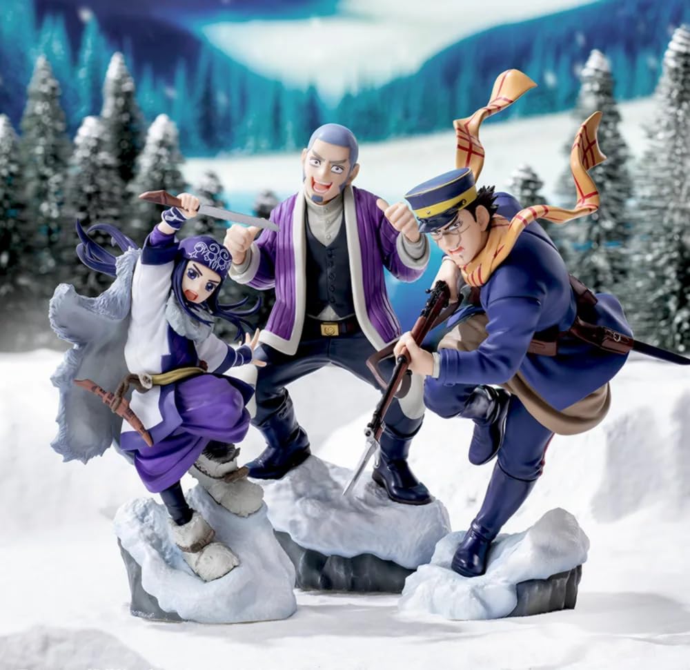 TV Anime Golden Kamuy XrossLink Yoshitake Saichi Asirpa Figures Shiraishi, Sugimoto,